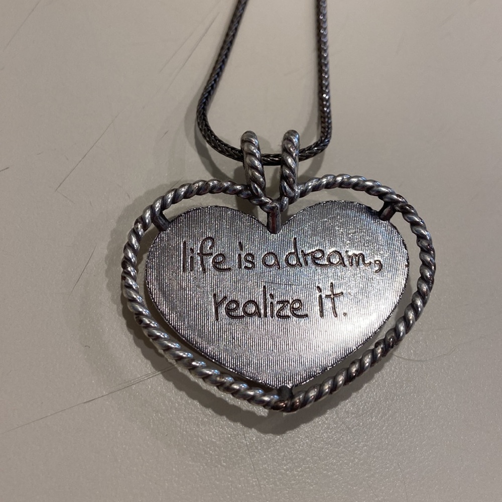 Brighton Hear “Life is a Dream” necklace
